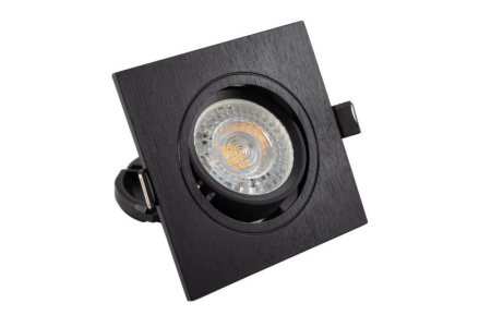 Светильник встраиваемый IP20 10Вт GU5.3 LED черн. пластик  DK3021-BK