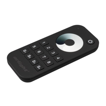 Пульт SMART-R24-DIM Black 8 зон 2.4G IP20 пластик  031935
