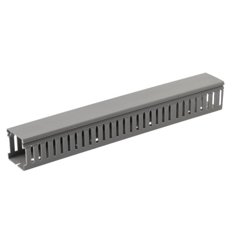 Кабель-канал 25х25 L2000 перфорированный сер. KK-25-25-PERF  Б0050771