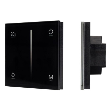 Панель SMART-P35-DIM-IN Black (230В 0-10В Sens 2.4G) (IP20 пластик)  028113