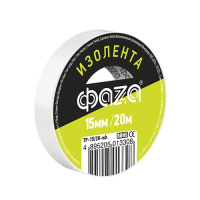 Изолента 15мм (рул.20м) бел.  5013308