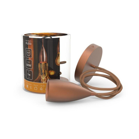 Светильник Decor E27 IP20 200-240В 1м подвесной медн.  PL033