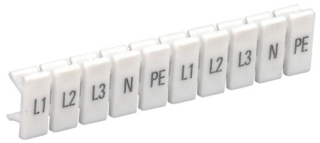 Маркеры для КПИ-1.5кв.мм с символами "L1; L2; L3; N; PE"  YZN11M-001-K00-A