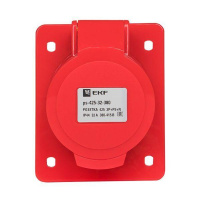 Розетка скрыт. уст. 32А 380В 3P+РЕ+N IP44 (425)  ps-425-32-380