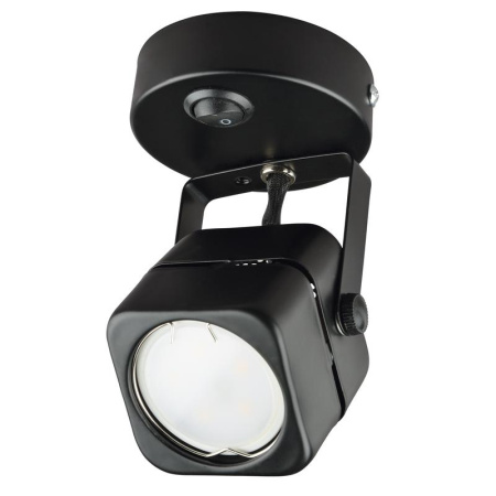 Светильник декоративный DLC-S613 GU10/B BLACK Sotto GU10 накладной без лампы выкл. на корпусе метал. черн.  UL-00009424