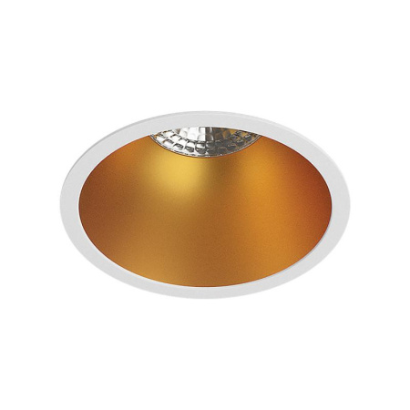 Светильник встраиваемый IP20 10Вт GU5.3 LED бел./зол. пластик  DK3026-WG