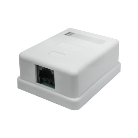Розетка компьютерная 1-м 8P8C (RJ-45) UTP кат.5E  10-0307