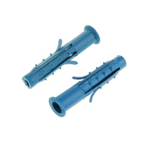 Дюбель четырехраспорный (универсальный) Чапай 6х35 шипы+усы (син.) (уп.1000шт)  111143