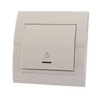 Кнопка таймера ОП Deriy с подсветкой бел.  702-0202-113