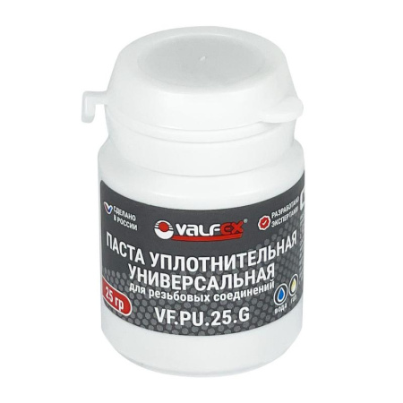 Паста уплотнительная универсальная 25г (вода. газ) (150)  VF.PU.25.G