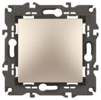 Кнопка 10АХ-250В Elegance шампань 14-1111-04 ЭРА Б0047865