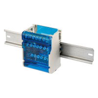 Шина на DIN-рейку в корпусе (кросс-модуль) 4х7  11-2304-7