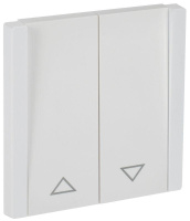 Выключатель жалюзи СП FORTE&PIANO 10А FP211 бел.  FP-V15-0-10-1-K01