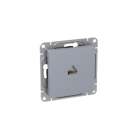 Розетка компьютерная СП Эпика RJ45 кат.5 механизм алюм.  UP1-SOA-RJ45-5