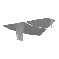 Крышка для угла горизонтального изменяемого 0-45град. осн. 300  в компл. с крепежными эл. и соед. пластинами необходимыми для монтажа  PR16.1007