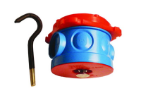 Коробка распределительная потолочная 70х57мм с крюком в бетон  59383 Коробка распределительная потолочная 70х57мм с крюком в бетон  59383