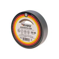 Изолента ПВХ 0.13х19мм 25м сер.  KR-09-2208