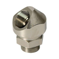 Адаптер поворотный 45град. M20х1.5 IP68/IP67 никелир. латунь  6028-20G Адаптер поворотный 45град. M20х1.5 IP68/IP67 никелир. латунь  6028-20G