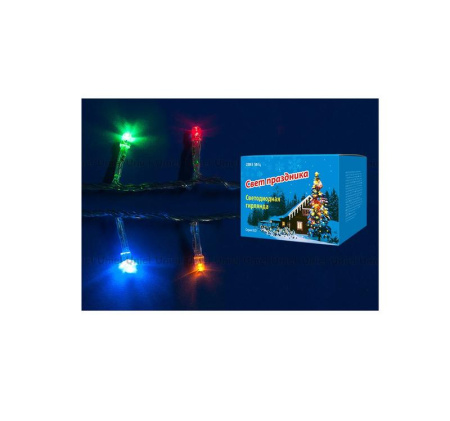 Гирлянда LED с контроллером ULD-S0280-020/DTA MULTI IP20 20 диодов 2.8 м разноцвет. провод прозр.  07916