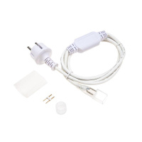 Набор установочный для Гибкого неона 16х16мм формы D (шнур питания каучук с диодным мостом и вилкой заглушка переходная муфта игла) 1.5м  134-501 Набор установочный для Гибкого неона 16х16мм формы D (шнур питания каучук с диодным мостом и вилкой заглушка переходная муфта игла) 1.5м  134-501