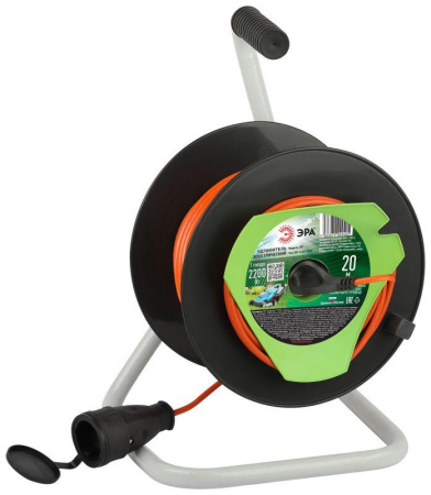 Удлинитель на катушке 1х20м без заземл. RP-1-2x1-20m ПВС 2х1  Б0059769