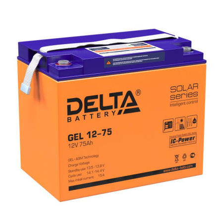 Аккумулятор GEL 12В 75А.ч  GEL 12-75