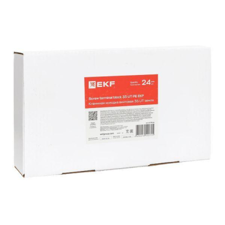 Колодка клеммная винтовая 35 UT земля  scr-ut-35-pe