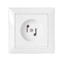 Розетка радиотрансляционная 1-м СП бел.  АРС-003