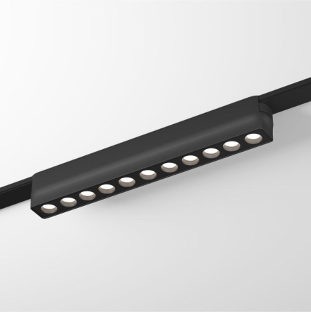Светильник для трека Air Grill 2700-6500 со светодиодом L230хW26хH36мм 48В DC 12Вт RA=90 36град. 2700-6500К IP20 черн. алюм.  DK5365-BK