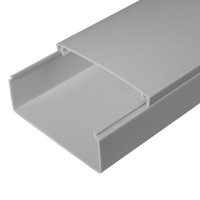 Кабель-канал 100х40 L2000 с двойн. замком RAL 7035 сер.  PR03.0081