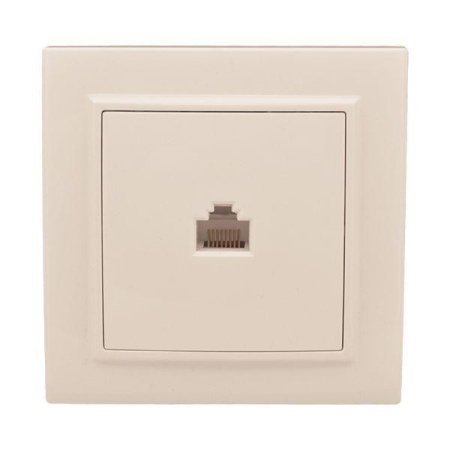 Розетка компьютерная 1-м СП Минск RJ45 беж.  ERK01-035-20