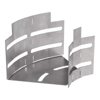 Угол для лотка горизонтальный изменяемый 0-45град. 100х80 Стандарт  PR16.0983