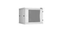 Шкаф настенный разборный 19дюйм 9U стекл. дверь Ш600хВ503хГ600мм 2 пары монтажных направляющих сер.  TWC-096060-R-G-GY