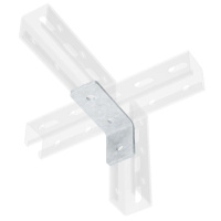 Уголок одиночный удлиненный 92мм нерж. сталь INOX304  IBMC1012C