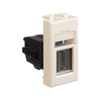 Розетка HDMI 1мод. Avanti "Ванильная дымка" тип А-А модульная  4405251