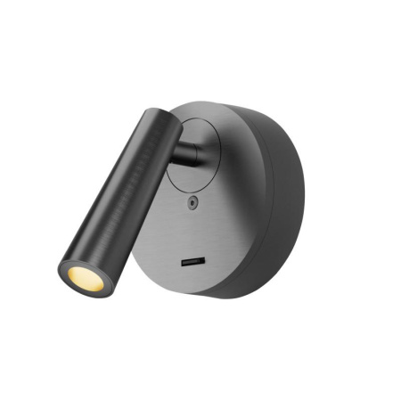 Бра SHINE WALL со светодиодом D104хH68 IP20 3000К 3Вт RA=90 темный никель алюм.  DK5072-DN