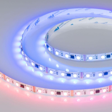 Лента DMX-B60-10mm 12В RGB-PX3 (14Вт/м IP20 5060) (бегущий огонь) (уп.5м)  039174