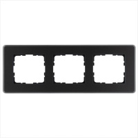 Рамка закругленная 3-м G-Glass стекло матовый черн.  G1003GB-RM