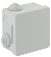 Коробка распаячная ОП КОР 80х80х50мм с гермовводами 7 входов IP54  Б0037443