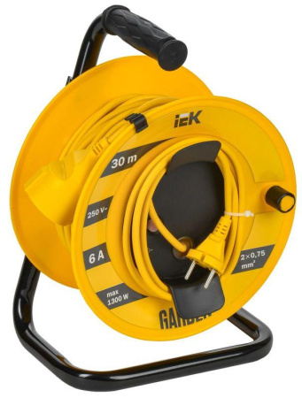 Удлинитель на катушке 1х30м Garden УК30 2P 2х0.75кв.мм  GD-KP40-06-01-30