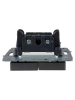 Выключатель 2-кл. СП BRITE ВС10-2-1-БрС 10А с индик. механизм сталь  BR-V20-1-10-K46