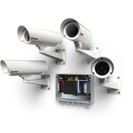 Комплект системы видеонаблюдения 220В AC IP66 КСВ-24  40109
