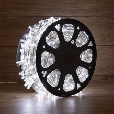 Гирлянда светодиодная "LED ClipLight" шаг 15см 665LED бел. 80Вт 12В IP65 провод ПВХ прозр. (уп.100м)  325-155