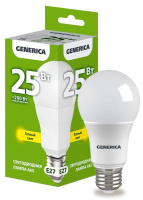 Лампа светодиодная A65 25Вт грушевидная 3000К E27 230В  LL-A65-25-230-30-E27-G