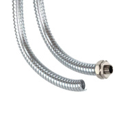 Металлорукав DN d10мм Dвн.10мм Dнар13мм без протяжки оцинк. сталь (уп.50м)  667R1013