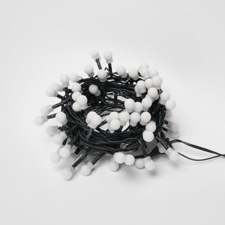 Гирлянда светодиодная ULD-S0500-100/DGA MULTI IP20 COLORBALLS-1 с контроллером «Разноцветные шарики-1» 5м разноцвет. свет провод зел.  UL-00005471