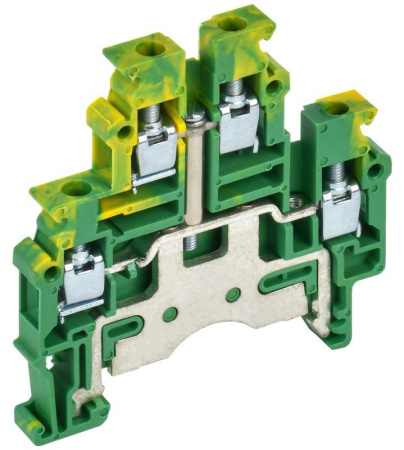 Колодка клеммная CTS-ML-PEN земля 2 ур. 4кв.мм  YCT13-03-2-K52-004