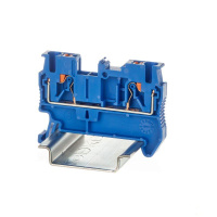 Клемма проходная зажим push-in 2 точки подключения 2.5кв.мм син.  VPR-2.5-BU Клемма проходная зажим push-in 2 точки подключения 2.5кв.мм син.  VPR-2.5-BU