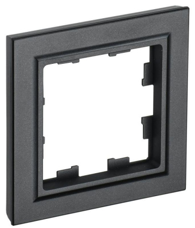 Рамка 1-м BRITE РУ-1-БрЧ черн.  BR-M12-K02
