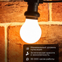 Лампа филаментная Груша A60 11.5Вт 1320лм 2700К E27 матов. колба  604-078